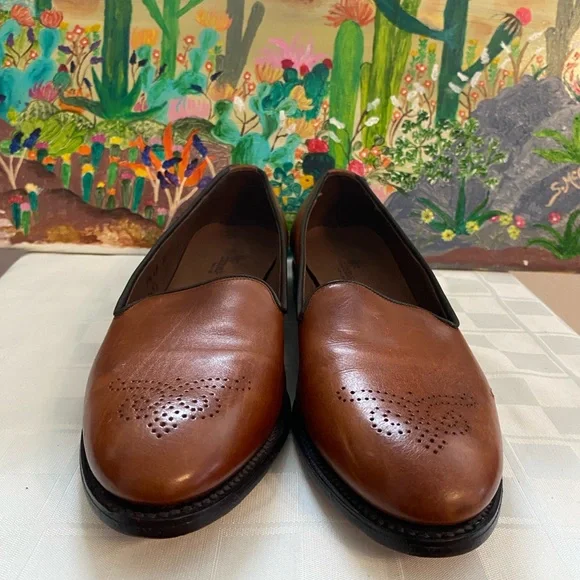Allen Edmonds Women’s Brown Leather Loafers,Slip On,Size 9 1/2 4A (AAAA) Narrow - Picture 9 of 16